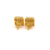 SOLANUM 925 CZ GOLD ICED OUT EARRINGS | 9221002