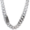 TYRANT 14MM 24" 925 CZ RHODIUM ICED OUT CUBAN CHAIN | 9221151