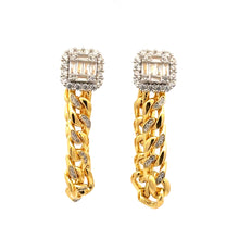 ORABELLA 925 CZ GOLD ICED OUT EARRINGS | 9221852