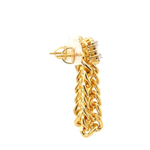 ORABELLA 925 CZ GOLD ICED OUT EARRINGS | 9221852