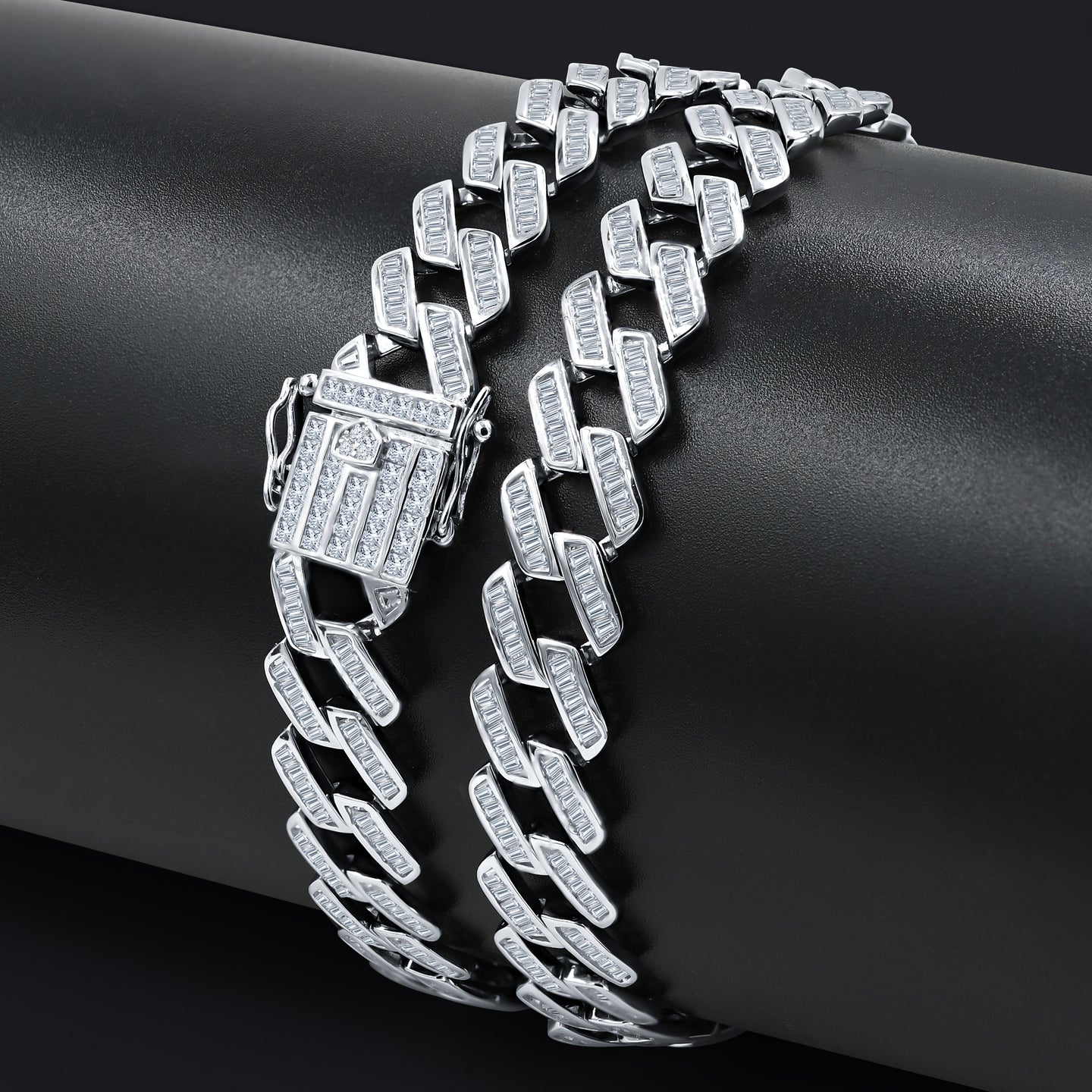 GLEAMFROST 12MM STERLING SILVER CZ  CHAIN | 9221941