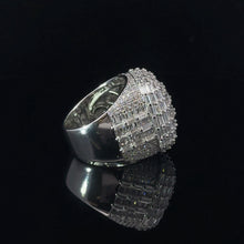 NOTARO 925 SILVER CZ MENS RHODIUM ICED OUT RING | 9222321