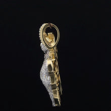 SOLILOQUY 925 CZ GOLD ICED OUT PENDANT | 9222352