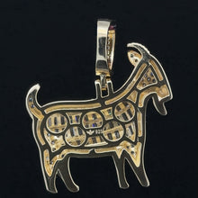 SOLILOQUY 925 CZ GOLD ICED OUT PENDANT | 9222352