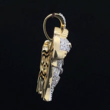 SOLILOQUY 925 CZ GOLD ICED OUT PENDANT | 9222352