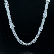POSH 925 CZ RHODIUM ICED OUT NECKLACE I 9222361