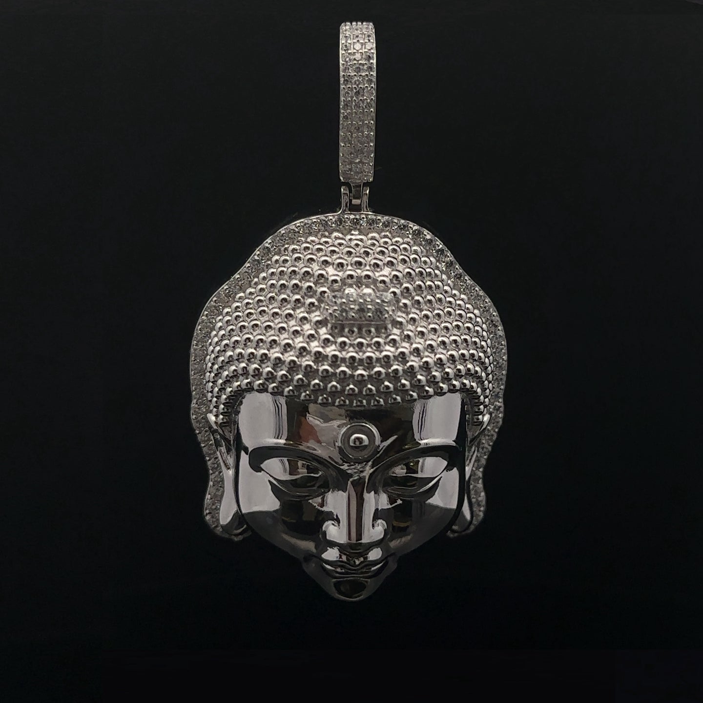 ASTRALIS 925 CZ RHODIUM ICED OUT PENDANT | 9222391