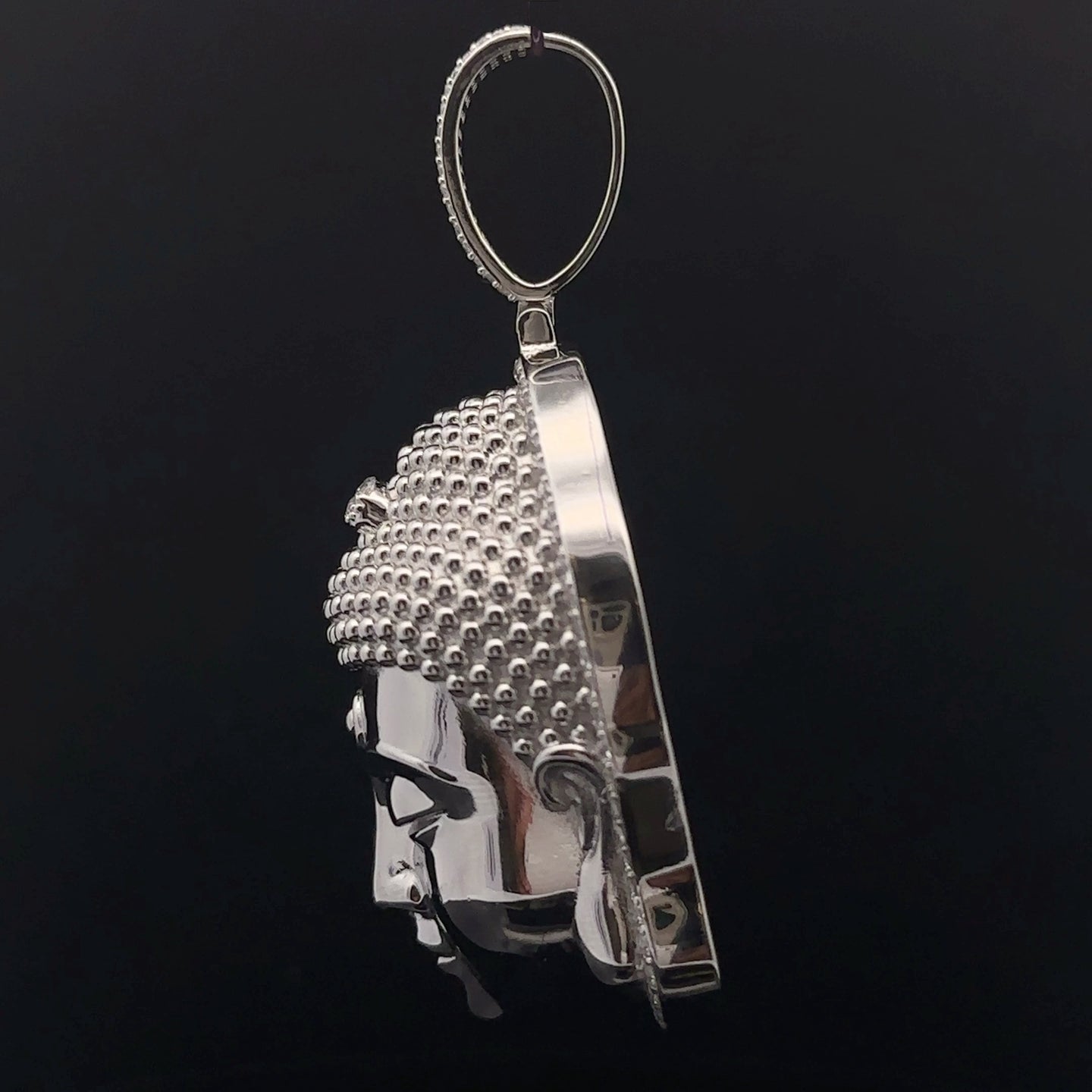 ASTRALIS 925 CZ RHODIUM ICED OUT PENDANT | 9222391