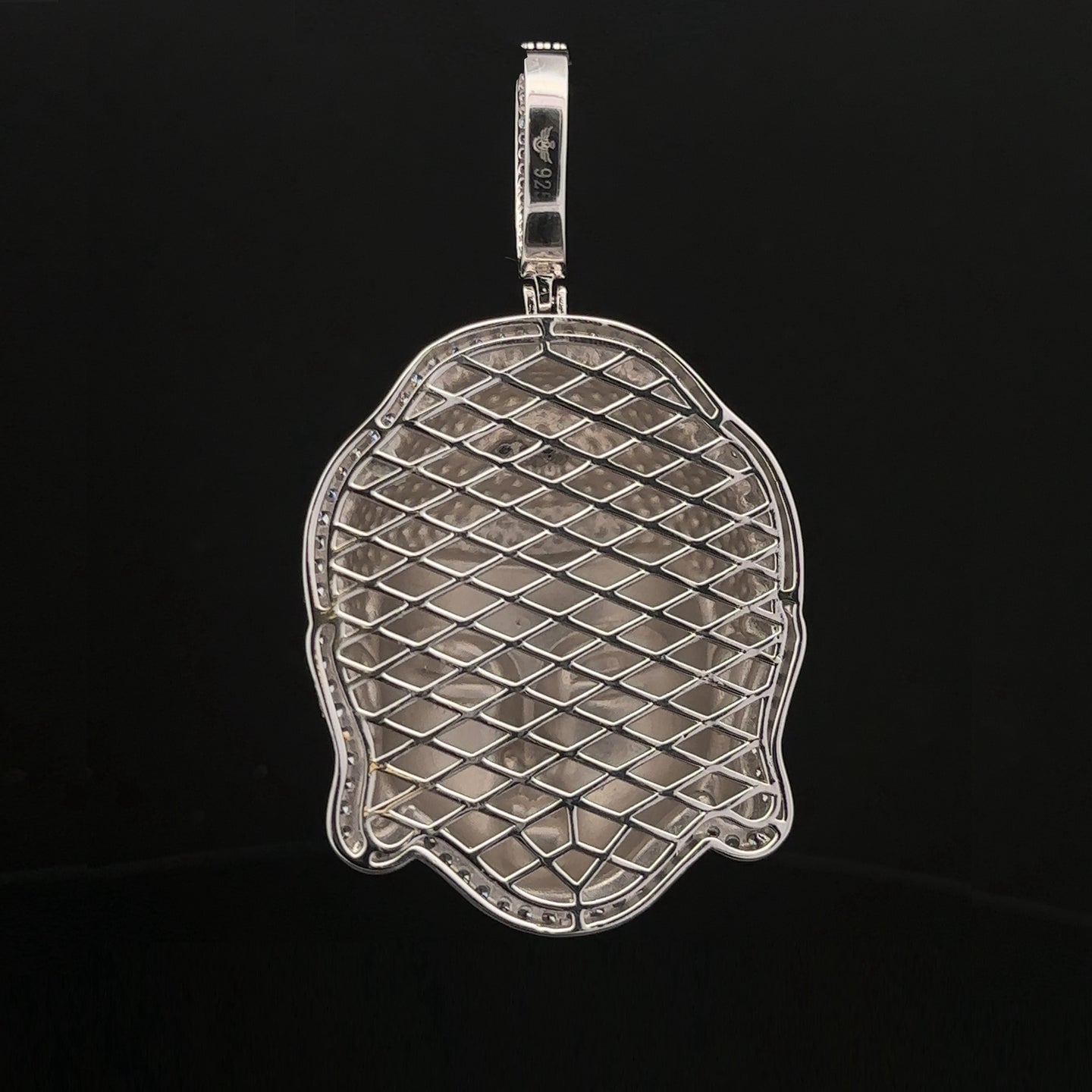 ASTRALIS 925 CZ RHODIUM ICED OUT PENDANT | 9222391