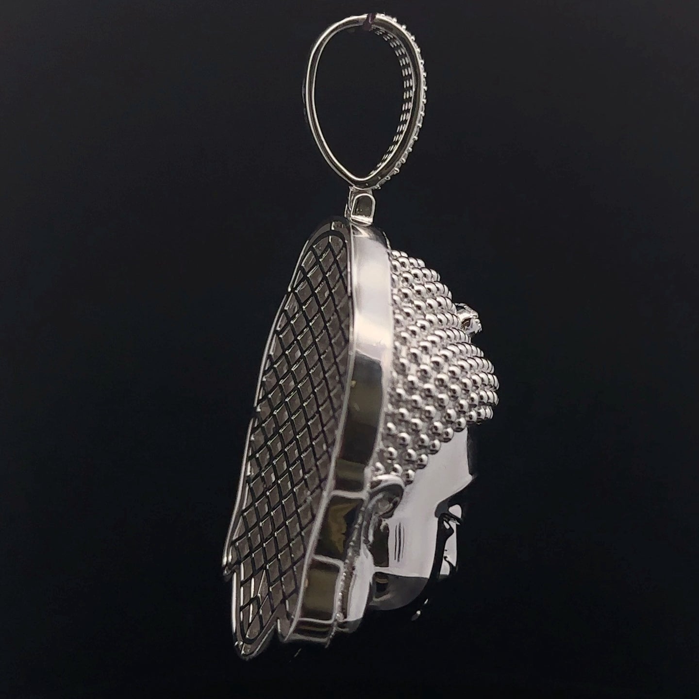 ASTRALIS 925 CZ RHODIUM ICED OUT PENDANT | 9222391