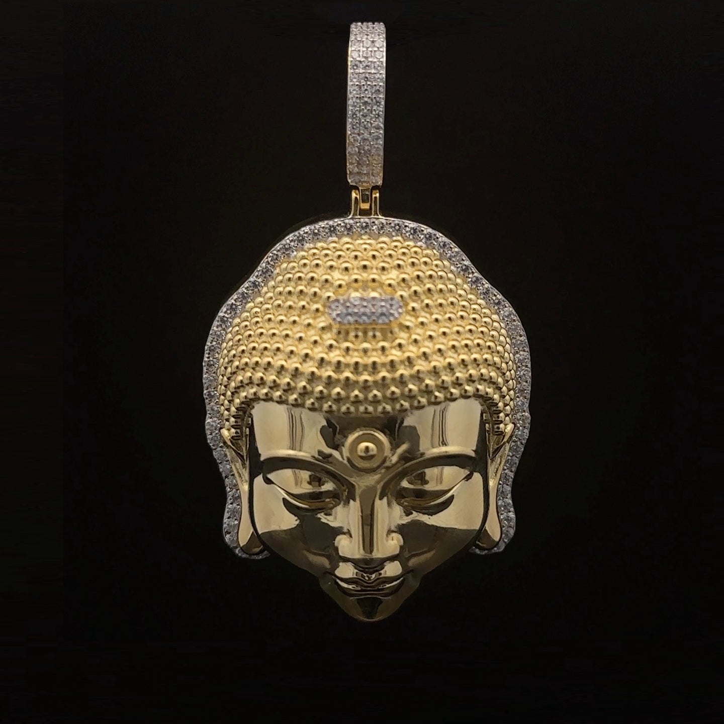 ASTRALIS 925 CZ GOLD ICED OUT PENDANT | 9222392