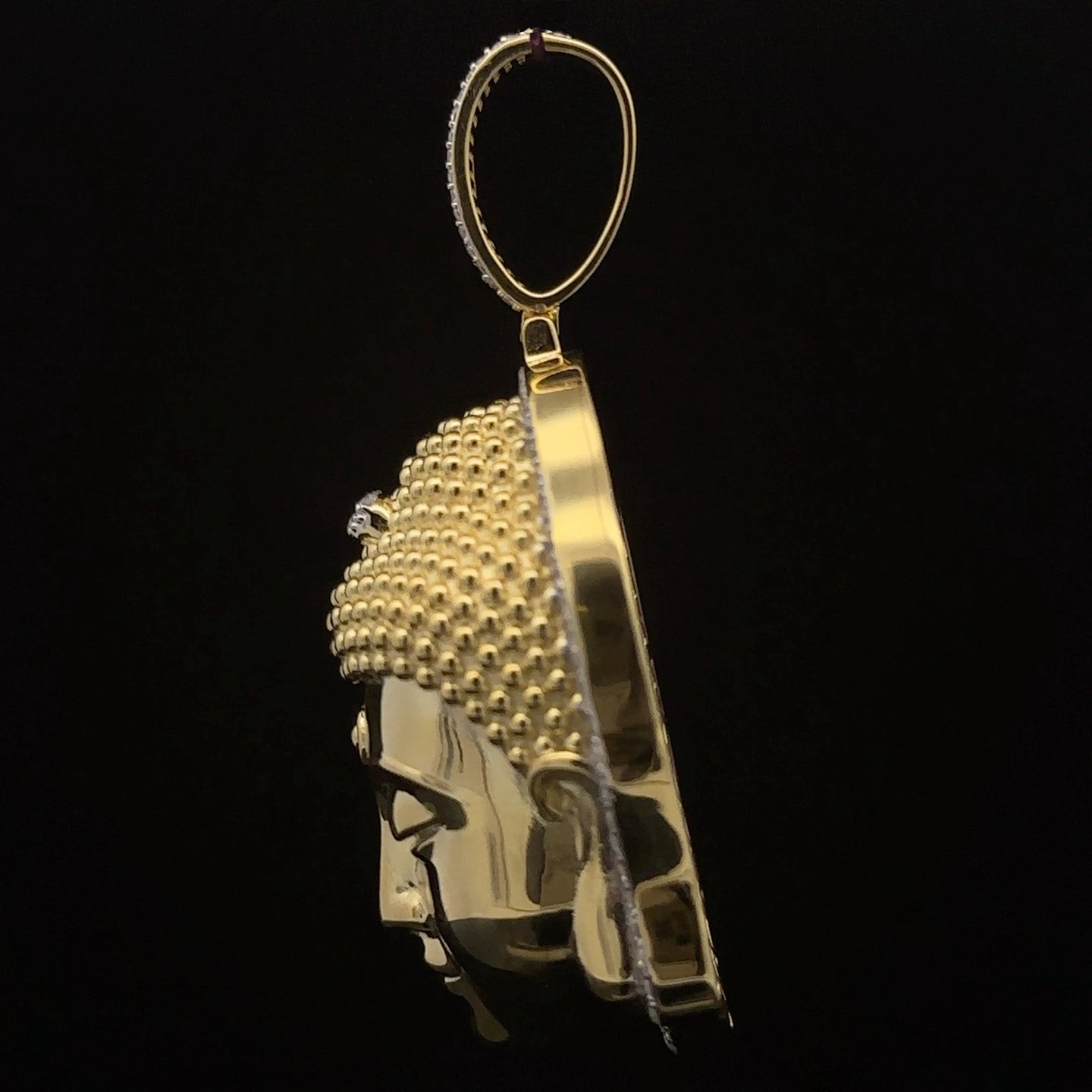 ASTRALIS 925 CZ GOLD ICED OUT PENDANT | 9222392