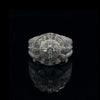 GLACIAL 925 CZ RHODIUM MENS ICED OUT RING | 9222511