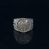 FROSTY 925 CZ YELLOW GOLD MENS ICED OUT RING | 9222542