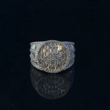 FROSTY 925 CZ YELLOW GOLD MENS ICED OUT RING | 9222542