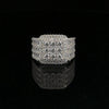 GLEAM 925 CZ RHODIUM MENS ICED OUT RING | 9222571