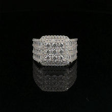 GLEAM 925 CZ RHODIUM MENS ICED OUT RING | 9222571