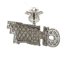 SYLVANT 925 CZ RHODIUM ICED OUT PENDANT | 9222681