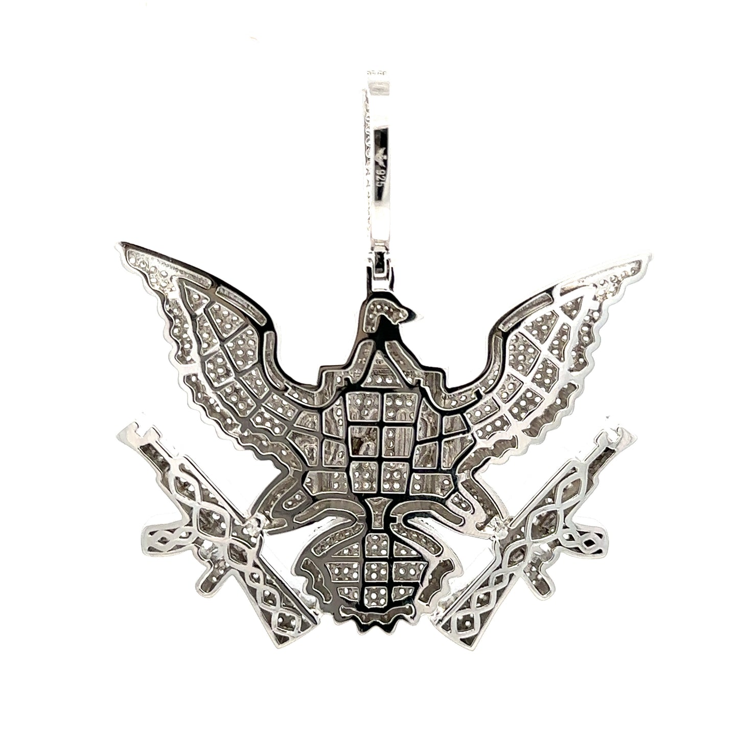 ARDANCE 5.11 CTW 925 CZ MOISSANITE RHODIUM ICED OUT PENDANT I 996541