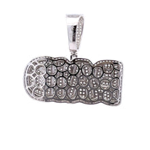 XANADU 925 CZ RHODIUM ICED OUT PENDANT | 9222701