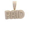 XANADU 925 CZ GOLD ICED OUT PENDANT | 9222702