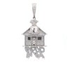 AEONIAN 925 CZ RHODIUM ICED OUT PENDANT | 9222711