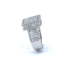 HALUIN 925 CZ RHODIUM ICED OUT RING | 9222741