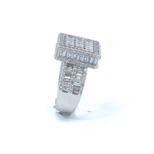 HALUIN 925 CZ RHODIUM ICED OUT RING | 9222741