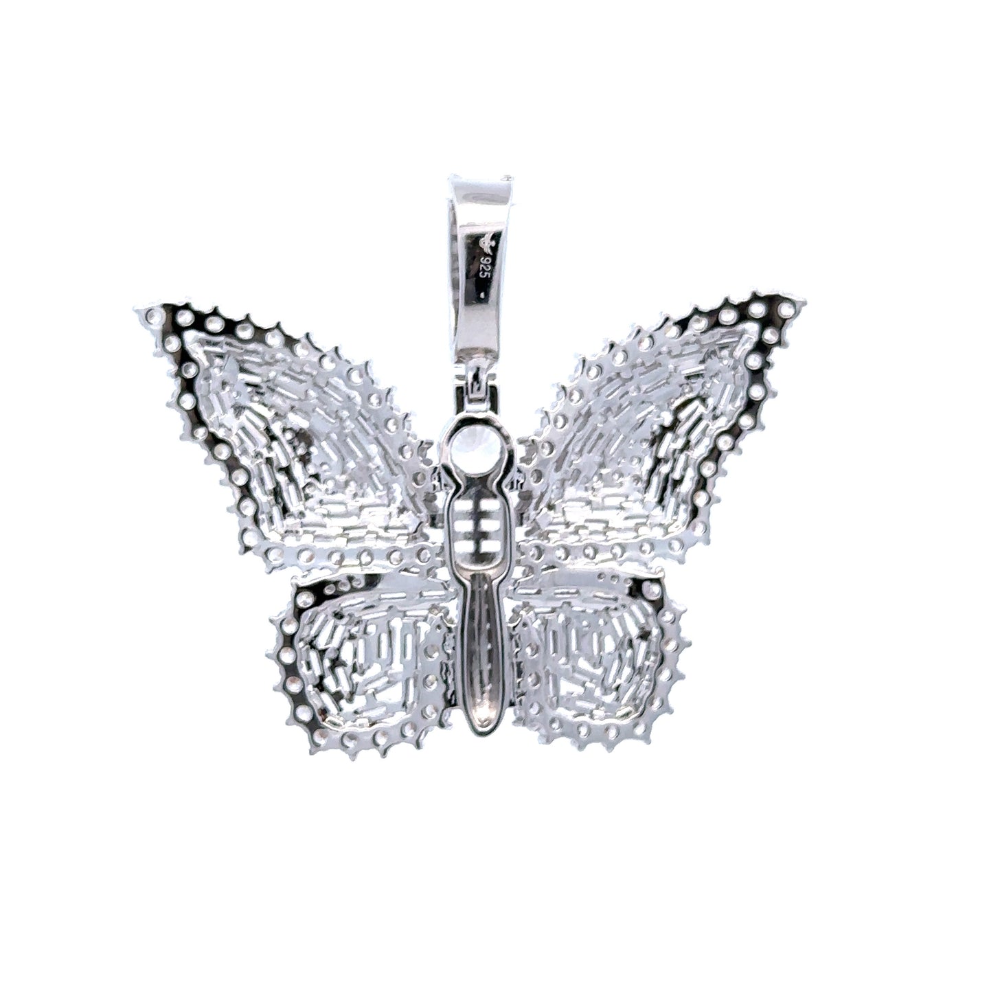 MONARCH 925 CZ RHODIUM ICED OUT PENDANT | 9222781