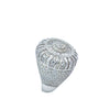 PARASIUM 925 CZ RHODIUM ICED OUT RING | 9222811