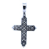 NIPHARIOUS 925 CZ RHODIUM ICED OUT PENDANT | 9222911