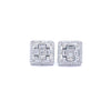 FAELAN 925 CZ RHODIUM ICED OUT EARRINGS  | 9222921