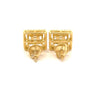 FAELAN 925 CZ GOLD ICED OUT EARRINGS  | 9222922