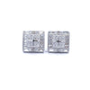 MYSTIQUE 925 CZ RHODIUM ICED OUT EARRINGS | 9222941