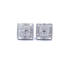 MYSTIQUE 925 CZ RHODIUM ICED OUT EARRINGS | 9222941