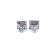 MYSTIQUE 925 CZ RHODIUM ICED OUT EARRINGS | 9222941