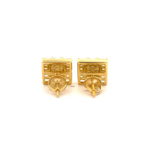 MYSTIQUE 925 CZ GOLD ICED OUT EARRINGS | 9222942