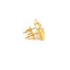 MYSTIQUE 925 CZ GOLD ICED OUT EARRINGS | 9222942