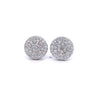 CALLIDORA 925 CZ RHODIUM ICED OUT EARRINGS | 929731