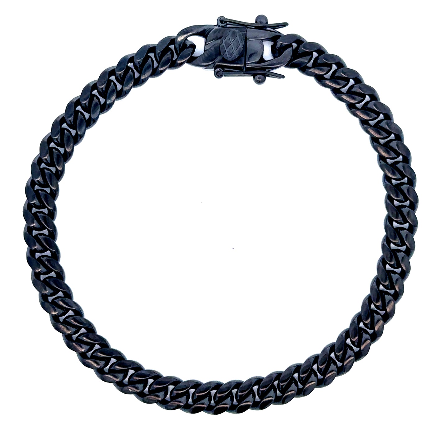 9310483 | Steel Black 8mm 8" Bracelet