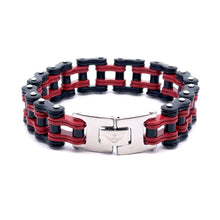 OSCURO STEEL RED BLACK ICED OUT BRACELET | 9311176