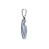 CLARION STAINLESS RHODIUM BLACK STEEL ICED OUT PENDANT | 9311181