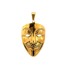 ARCANUM STAINLESS GOLD STEEL ICED OUT PENDANT | 9311272