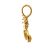 PYRAS GOLD STEEL ICED OUT PENDANT | 9311302