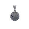 LUNAREAN STAINLESS RHODIUM STEEL ICED OUT PENDANT | 9311361