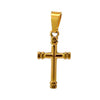 PEEREG STAINLESS GOLD STEEL ICED OUT PENDANT | 9311382