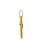 MIRO STAINLESS GOLD STEEL ICED OUT PENDANT | 9311402