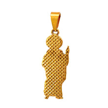 GISELA STAINLESS GOLD STEEL ICED OUT PENDANT | 9311462