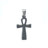 TAMSIN STAINLESS RHODIUM STEEL ICED OUT PENDANT | 9311531