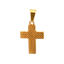 PYRRHA STAINLESS GOLD STEEL ICED OUT PENDANT | 9311542